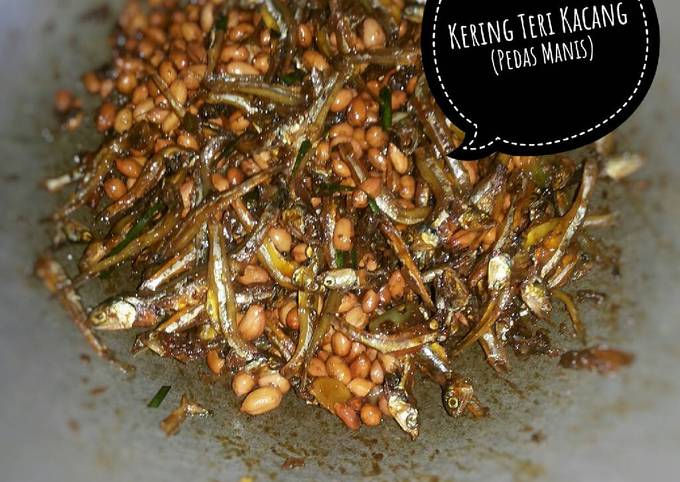 Resep Kering Teri Kacang (pedas manis) yang Enak Banget