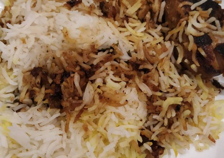 Recipe of Tasteful Hyderabadi dum chicken biryani