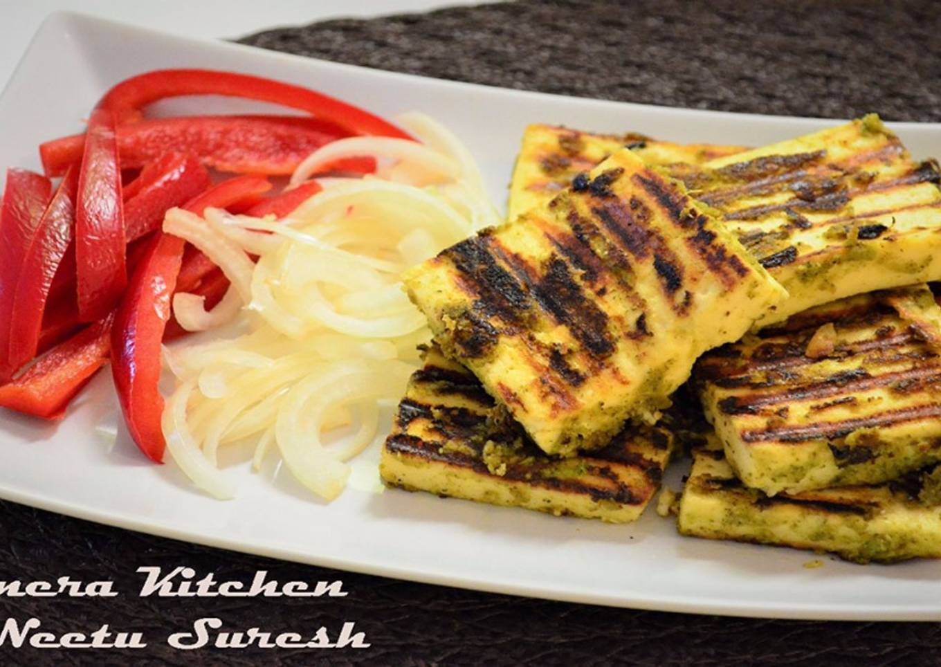 Paneer Mint Tikka | Grill Pan Paneer Tikka