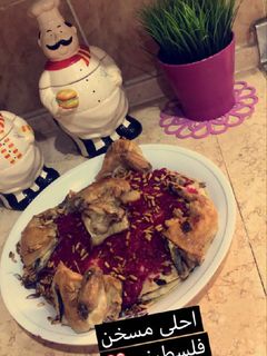 صورة لوصفة المسخن الفلسطيني 🍽 مع خبز بيتي ١٠٠%١٠٠ 🍞