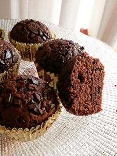 Foto di Muffin al doppio cioccolato e caffè 😋😋😋