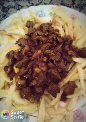 صورة لوصفة كبدة الدجاج بصوص طماطم 🐔🐔🐔🐔
