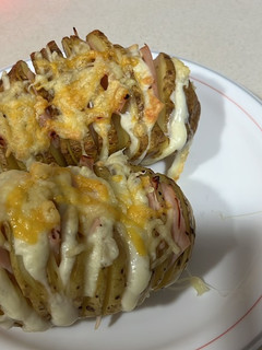 Una foto de Patatas hasselback en airfryer