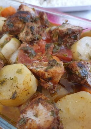 صورة لوصفة صينية خضار بالدجاج