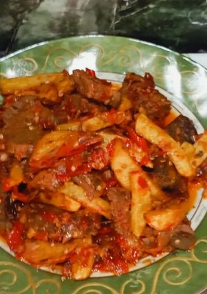 Foto resep Daging Gepuk Pedas