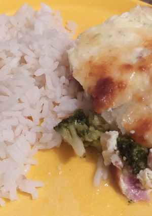 Brokkolis fokhagymás csirke recept fotója