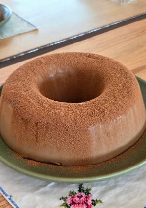 Una foto de Postre de café ☕ sin horno, sin gluten, muy fácil, económico, pocos ingredientes 🍮