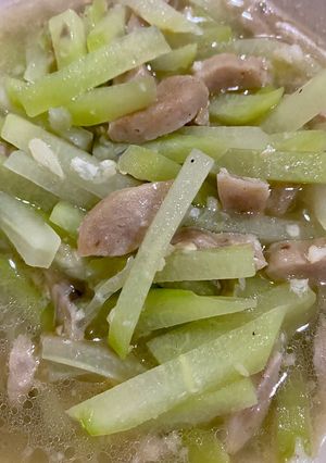 Foto resep Labu Siam Tumis Bakso