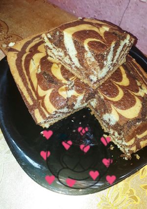 صورة لوصفة كيكة الماء