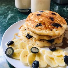 Blueberry Pancakes 🫐🥞 A picture of Blueberry Pancakes 🫐🥞.
