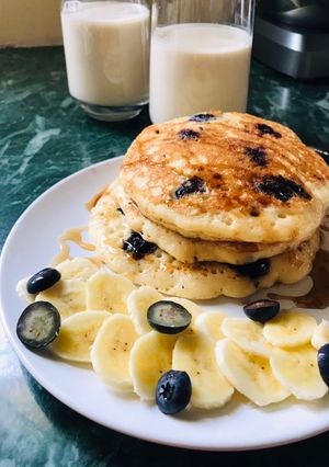 A picture of Blueberry Pancakes 🫐🥞.