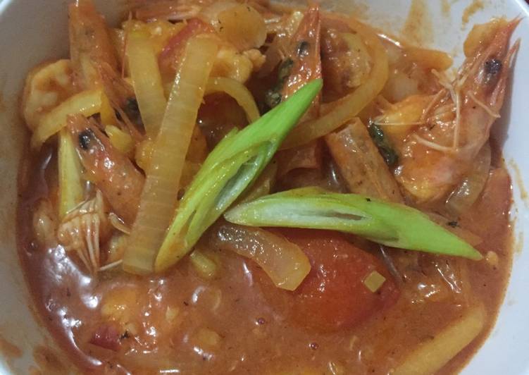 Resep Udang asam manis yang simpel