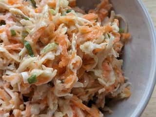 Indian-inspired celeriac slaw (vegan)