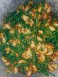 Tumis siput gonggong+kacang panjang