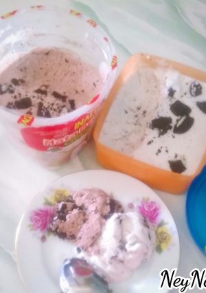 Foto resep Es Krim Oreo Vanilla dan Coklat