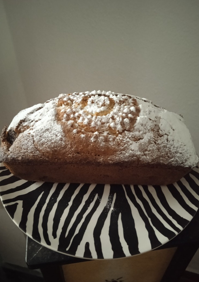 Una foto de Budín con pasas de uva y bananas