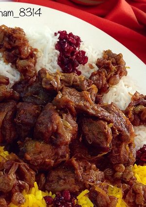 عکسی از دستور کشمش پلو