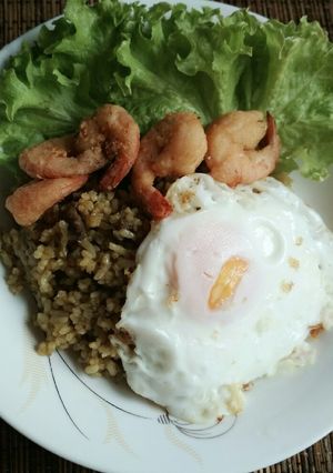 Foto resep Nasi goreng hijau