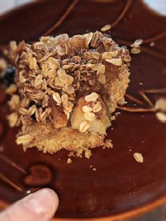 Una foto de Crumble de manzanas