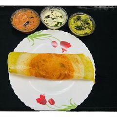 A picture of Tri colour Dosa.