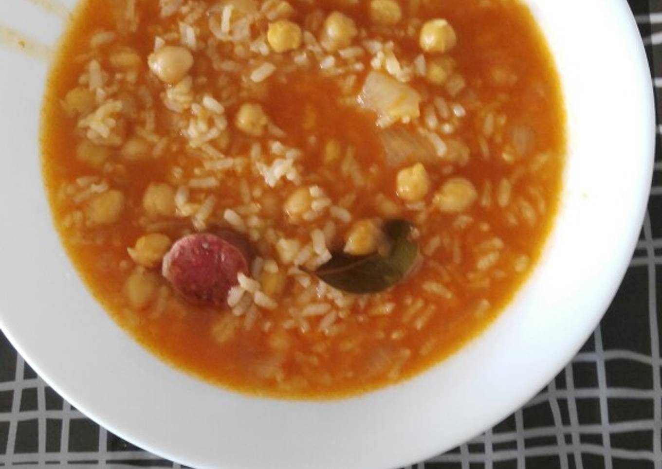 Arroz con garbanzos en Thermomix