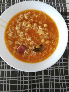 Una foto de Arroz con garbanzos en Thermomix
