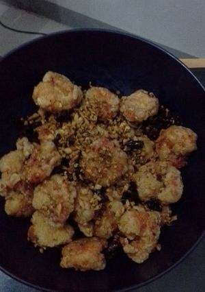 Foto resep Udang goreng tepung crispy cabai garam