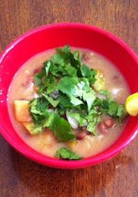 A picture of Yucatecan Bean Stew.
