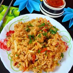 Schezwan Rice A picture of Schezwan Rice.