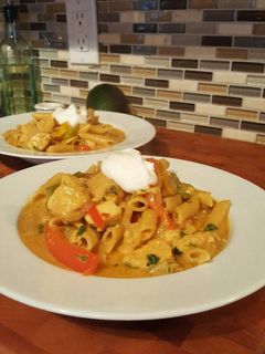 A picture of Chicken Fajita Pasta.