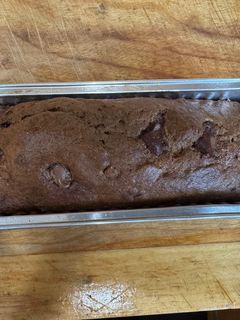 A picture of Banana Mocha Chocolate Chip Cake.