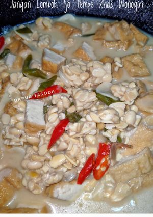 Foto resep Jangan Ndeso Lombok Ijo Tempe Khas Wonogiri