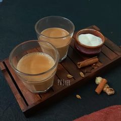 A picture of Yummy Masala Tea Using Milk Powder.