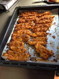 Una foto de Crujiente de pollo con DORITOS