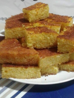 صورة لوصفة بسبوسة بالبرتقال
