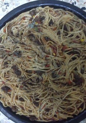 صورة لوصفة معكرونه بالبندوره 👌🏻😋