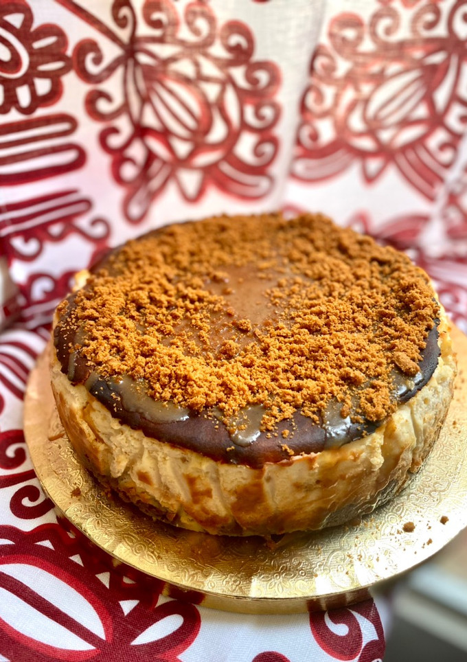 Una foto de Cheesecake de turrón