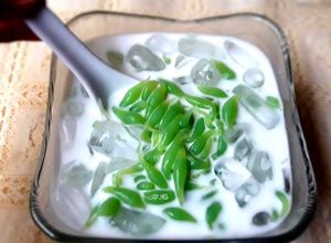 Hình của món Bánh LỌT lá dứa (cách 1).