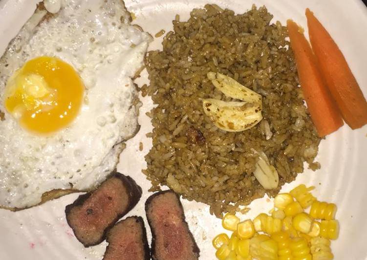 Nasi goreng steak wagyu