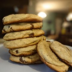 A picture of Chewy chocolate chip cookies.