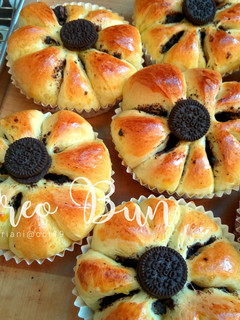 Foto resep Oreo flower bun