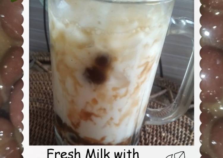 Fresh Milk with Pearl Brown Sugar