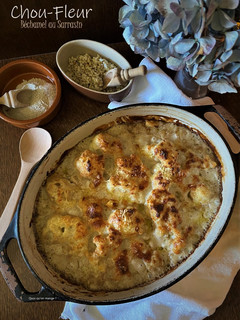 Une photo de Gratin de chou-fleur, béchamel au sarrasin
