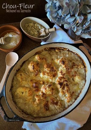 Une photo de Gratin de chou-fleur, béchamel au sarrasin