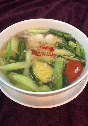 Hình của món Canh chua cá basa.