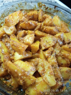 Una foto de Patatas asadas con mi aliño