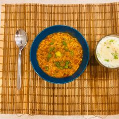 A picture of Healthy Vegetable Khichdi ~Simple and Easy Instant Pot Meal in 6 Minutes 🥘.