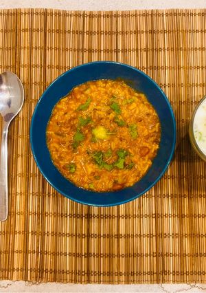 A picture of Healthy Vegetable Khichdi ~Simple and Easy Instant Pot Meal in 6 Minutes 🥘.