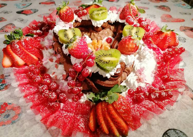 Recetta di Qualsiasi sera della settimana Cuore al cioccolato❤️