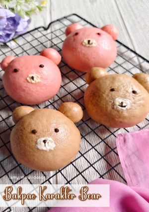 Foto resep Bakpao Karakter Bear (No Mixer)